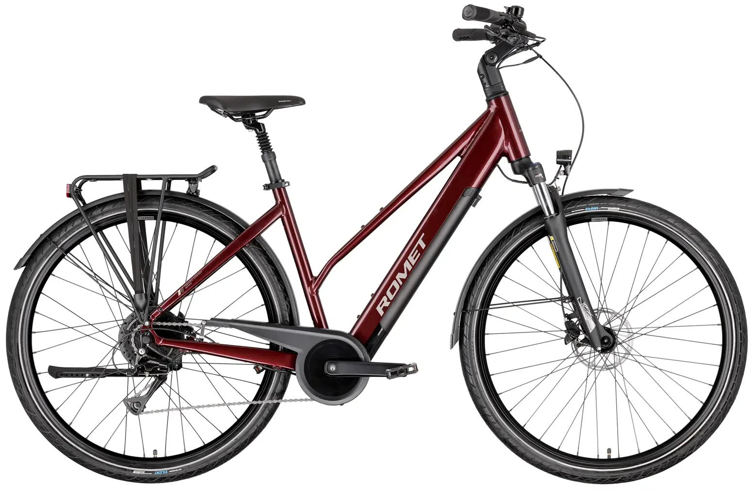 ROMET e-Gazela 1.0 504WH bordowy